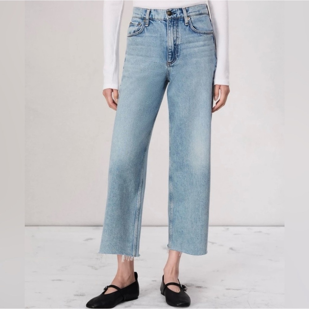 Rag & Bone Andi Ankle-Length Wide Leg Jeans Cecilia Sz 31 - Picture 16 of 16